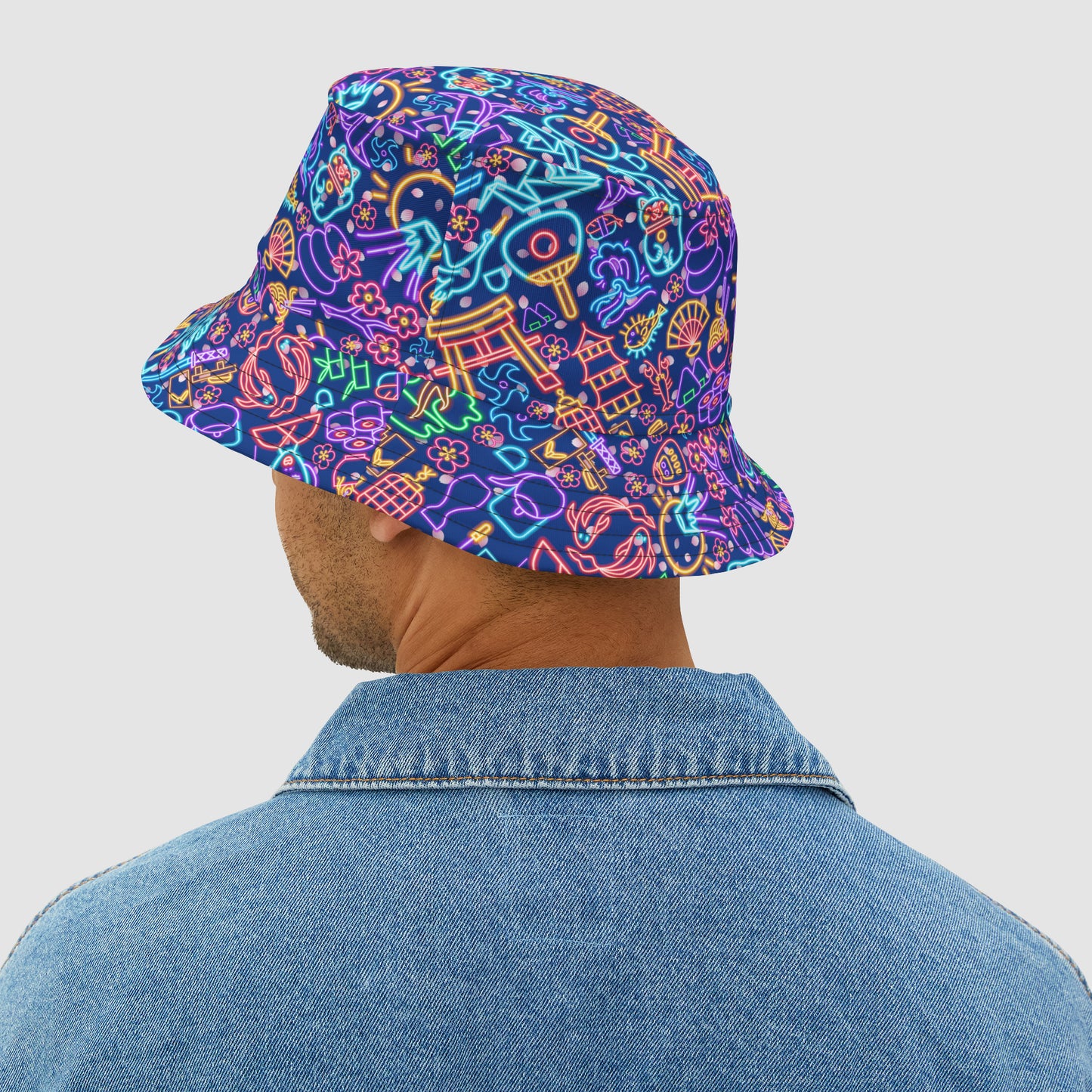Neon Japan Bucket Hat Purple