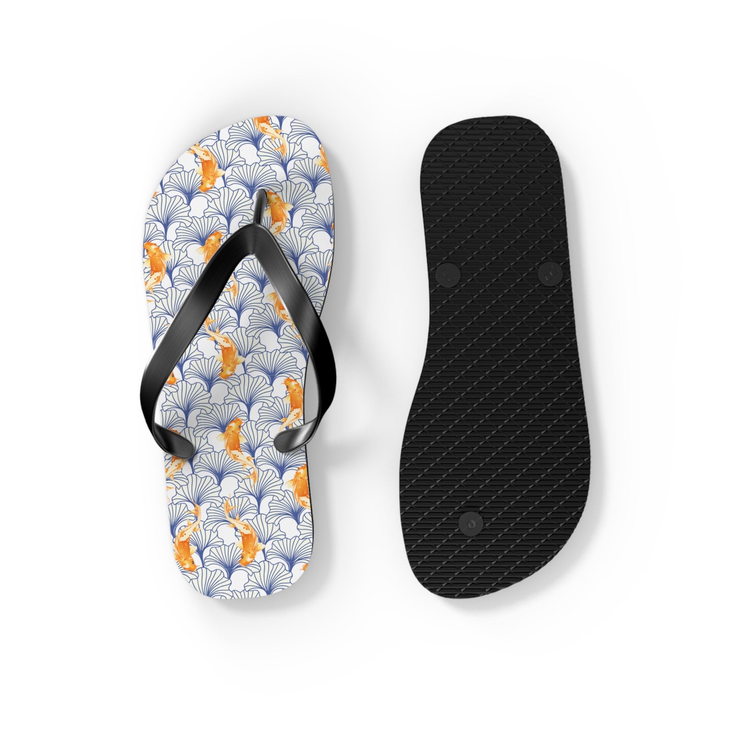 Japanese Orange Koi Fish - Flip Flops