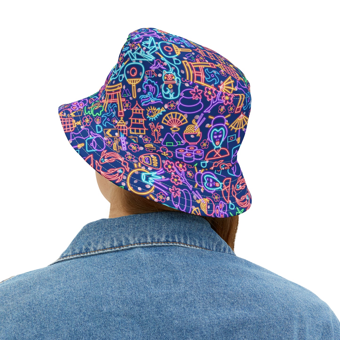 Neon Japan Bucket Hat Purple