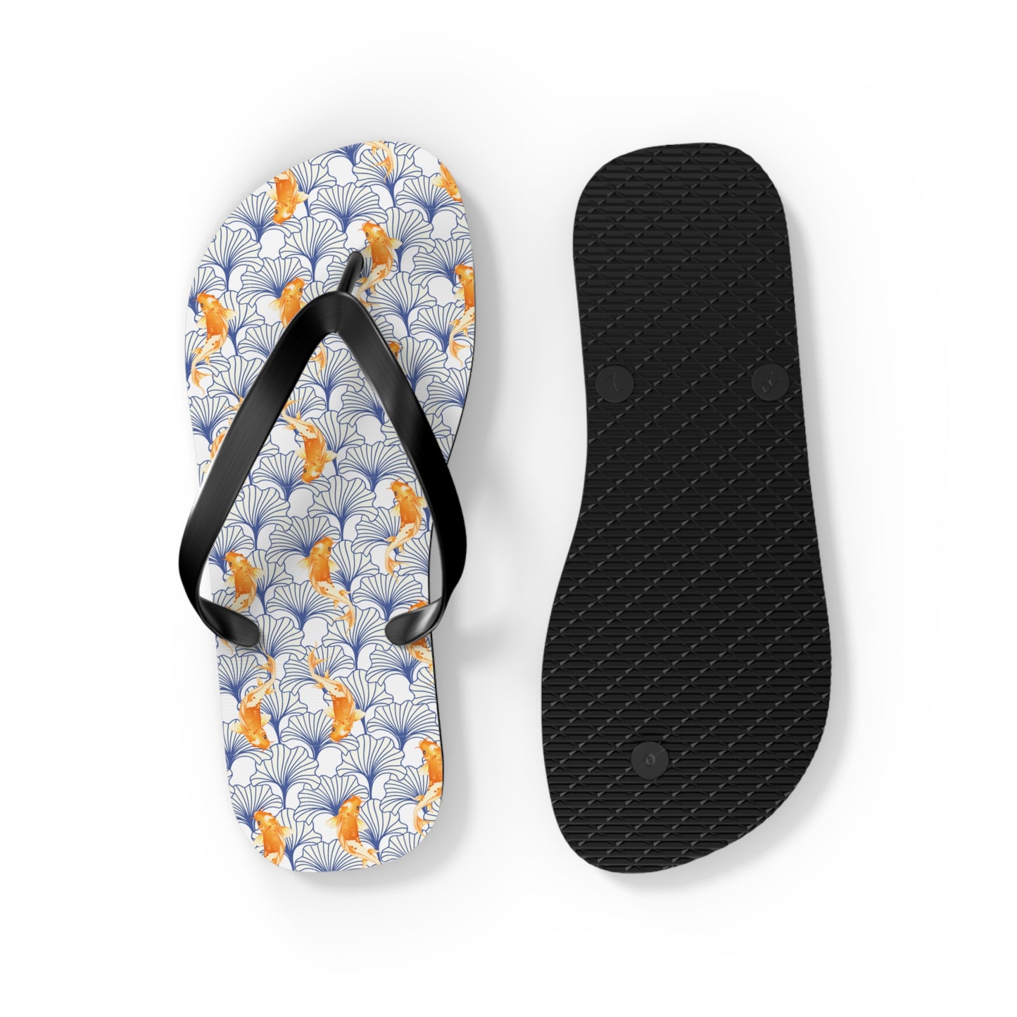 Japanese Orange Koi Fish - Flip Flops