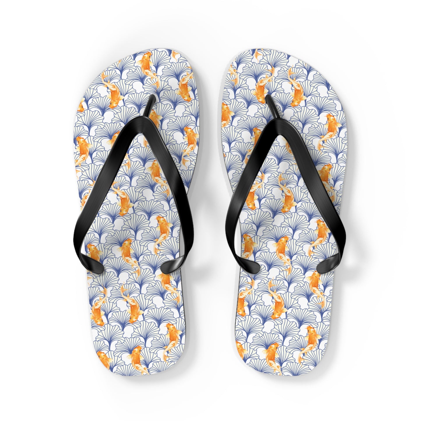 Japanese Orange Koi Fish - Flip Flops