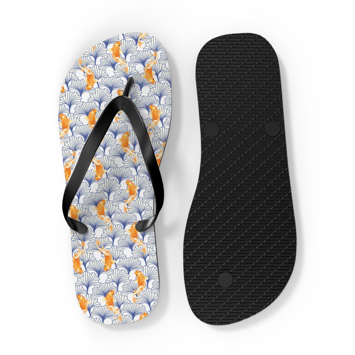 Japanese Orange Koi Fish - Flip Flops