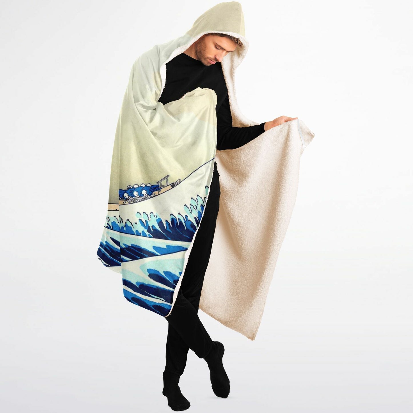 Hooded Blanket Micro Fleece - AOP