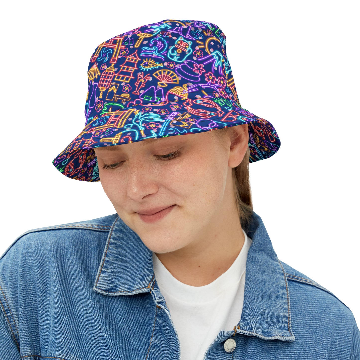 Neon Japan Bucket Hat Purple