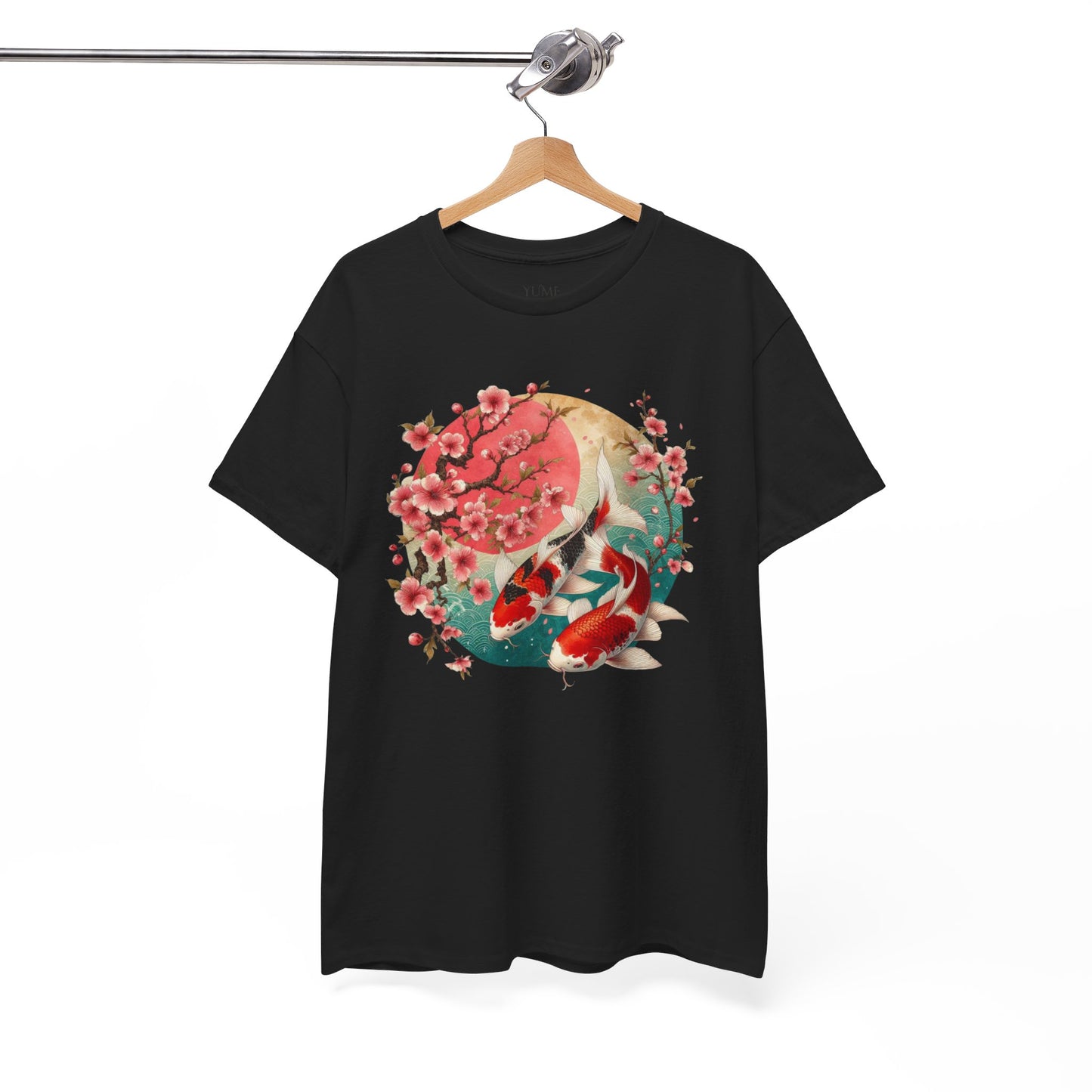 Elegant Koi and Cherry Blossom T-Shirt