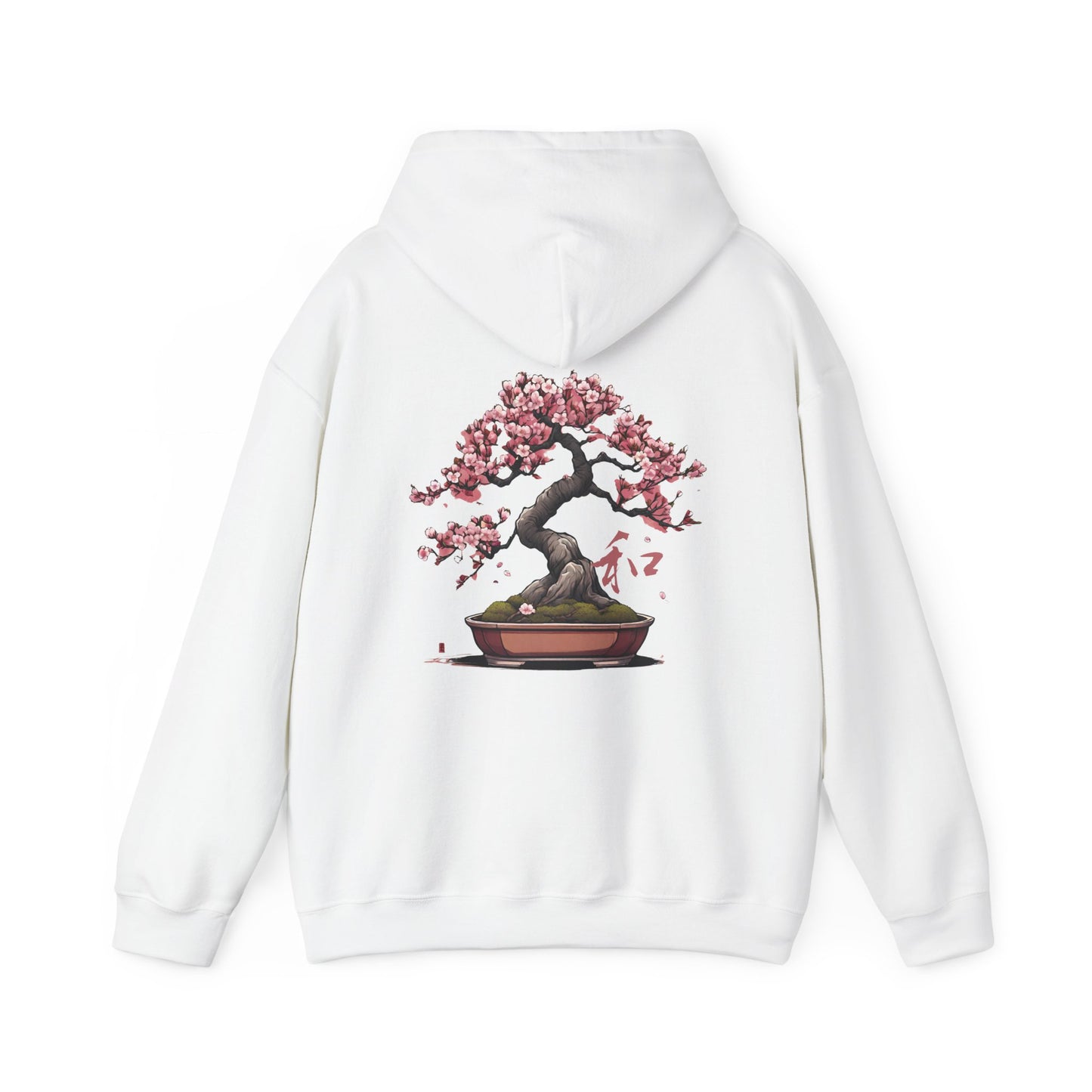 Sakura Bonsai Tree Hoodie - Japanese Art Hoodie with Cherry Blossom Design