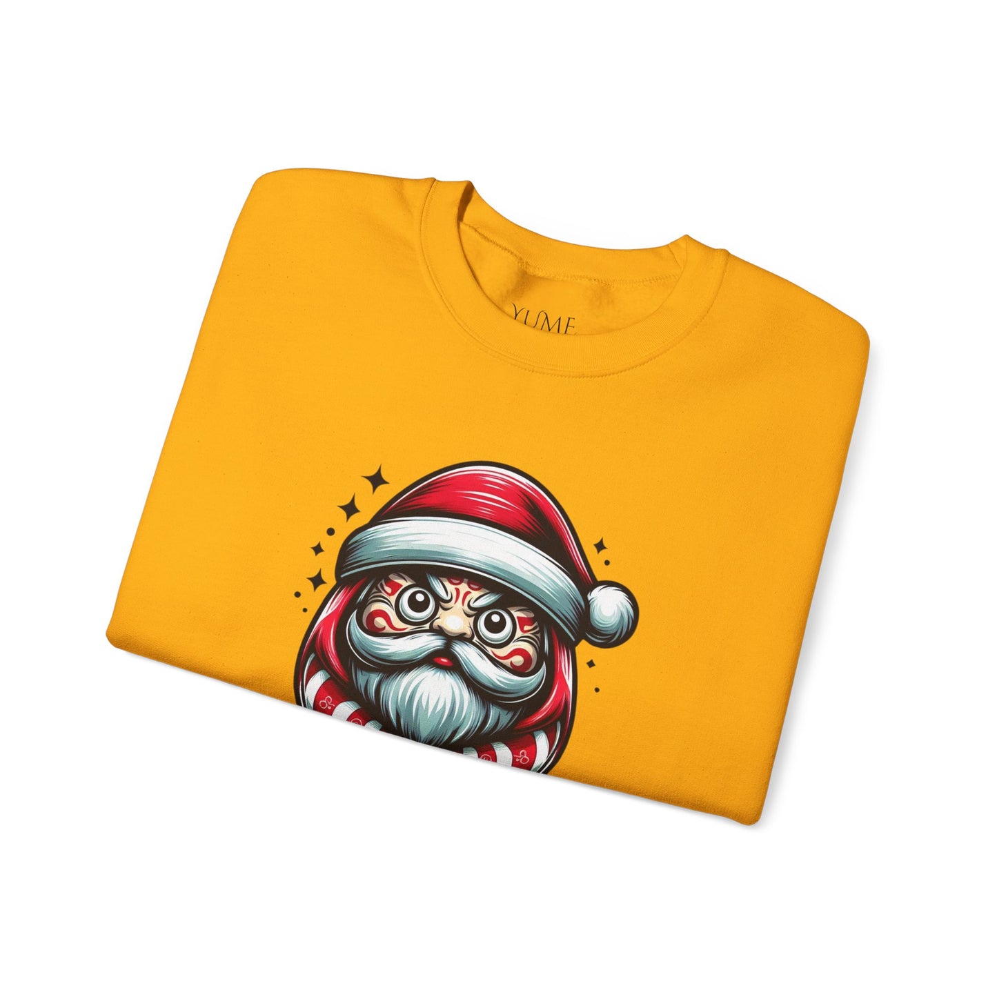 Daruma Santa Sweatshirt - Japanese Holiday Lucky Charm Sweater