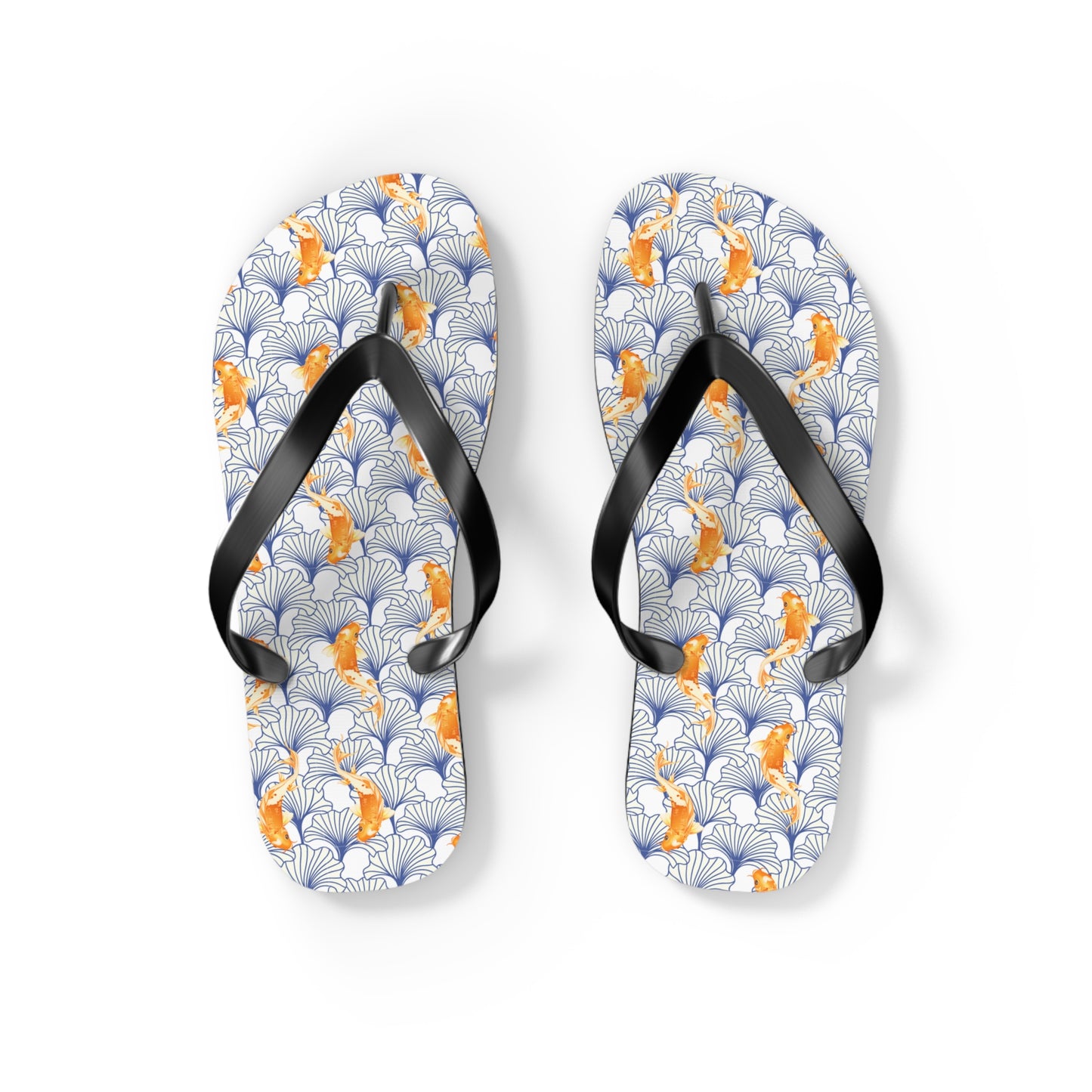 Japanese Orange Koi Fish - Flip Flops