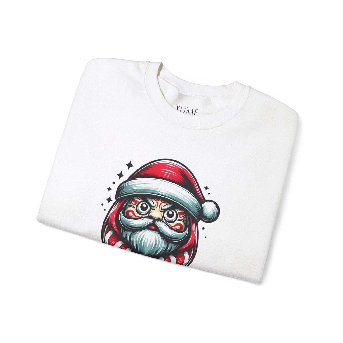 Daruma Santa Sweatshirt - Japanese Holiday Lucky Charm Sweater