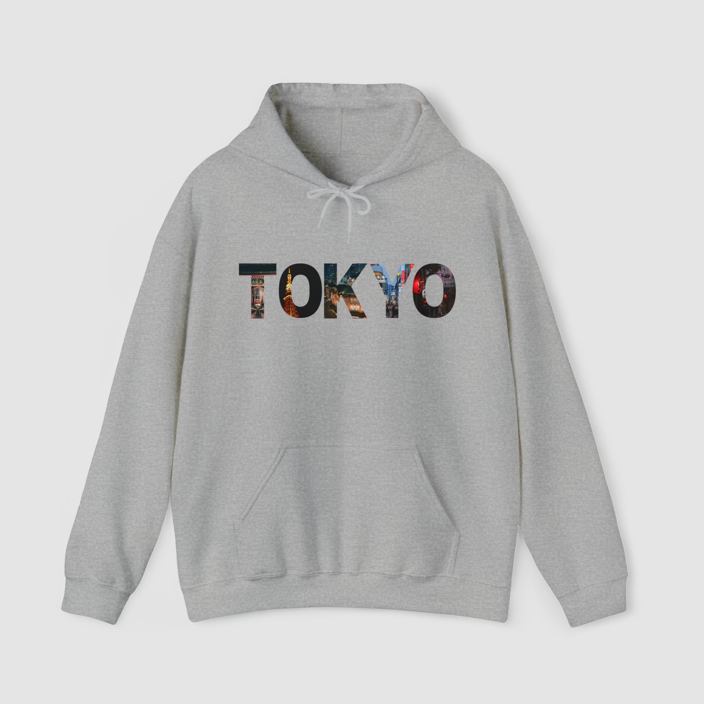 Tokyo Night Vista Typography Hoodie