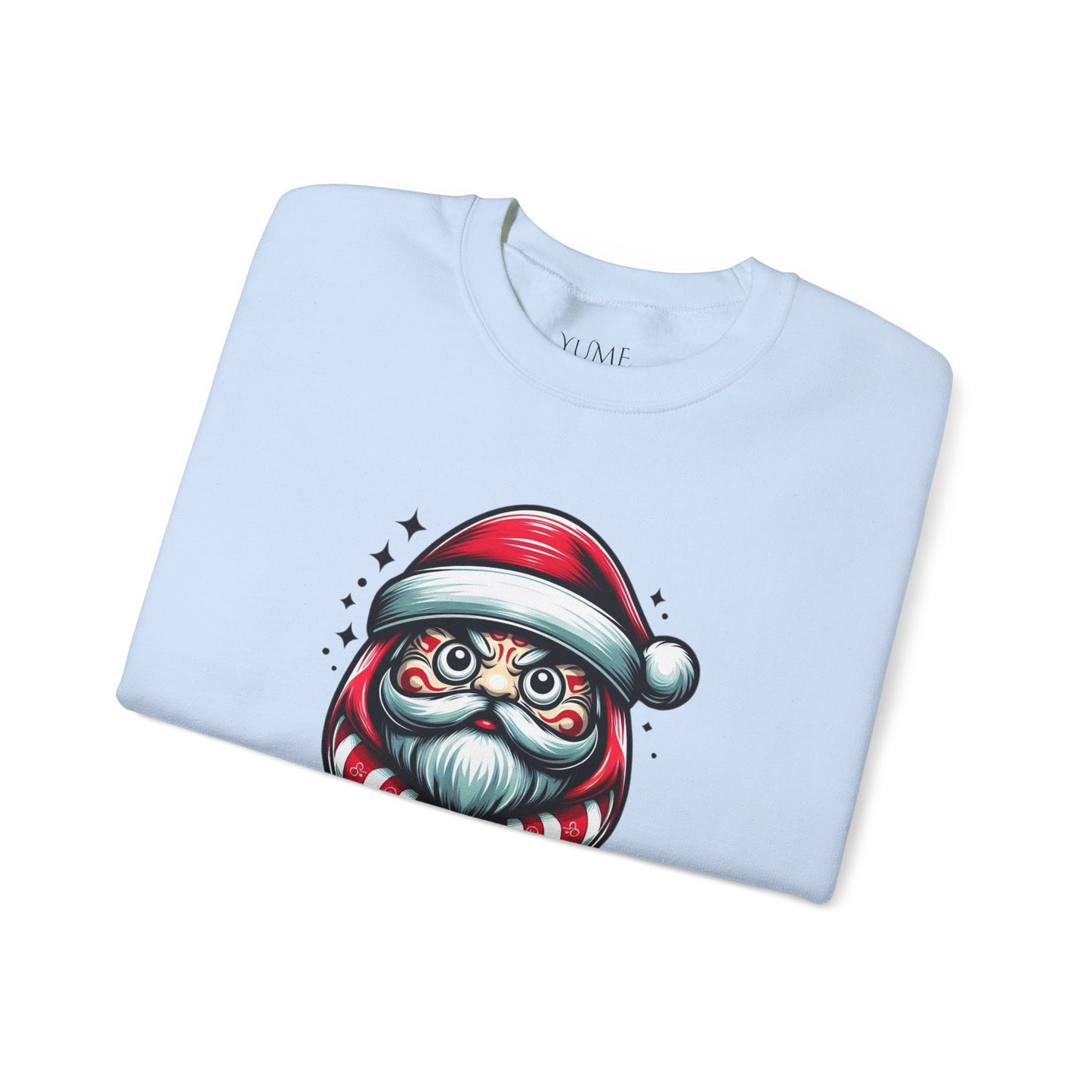 Daruma Santa Sweatshirt - Japanese Holiday Lucky Charm Sweater