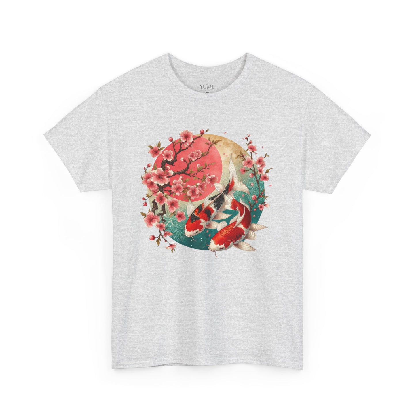 Elegant Koi and Cherry Blossom T-Shirt