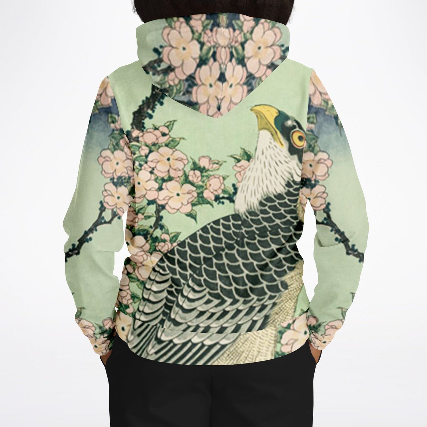 Hokusai "Hawks Above Cherry Blossoms" Hoodie