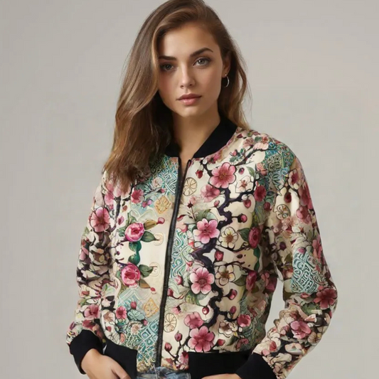 Cherry Blossom Bomber Jacket