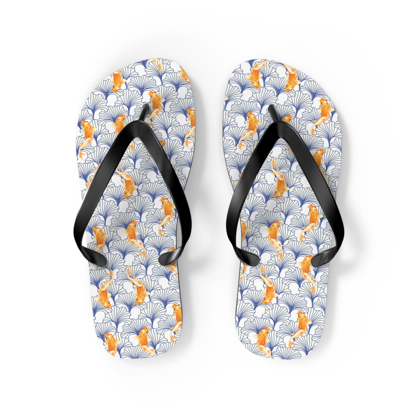 Japanese Orange Koi Fish - Flip Flops
