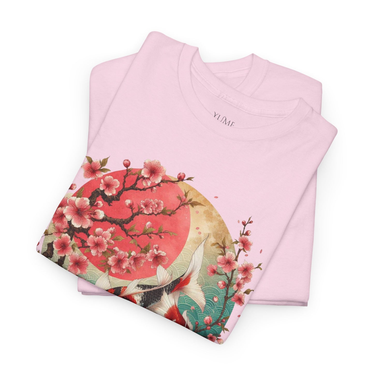 Elegant Koi and Cherry Blossom T-Shirt