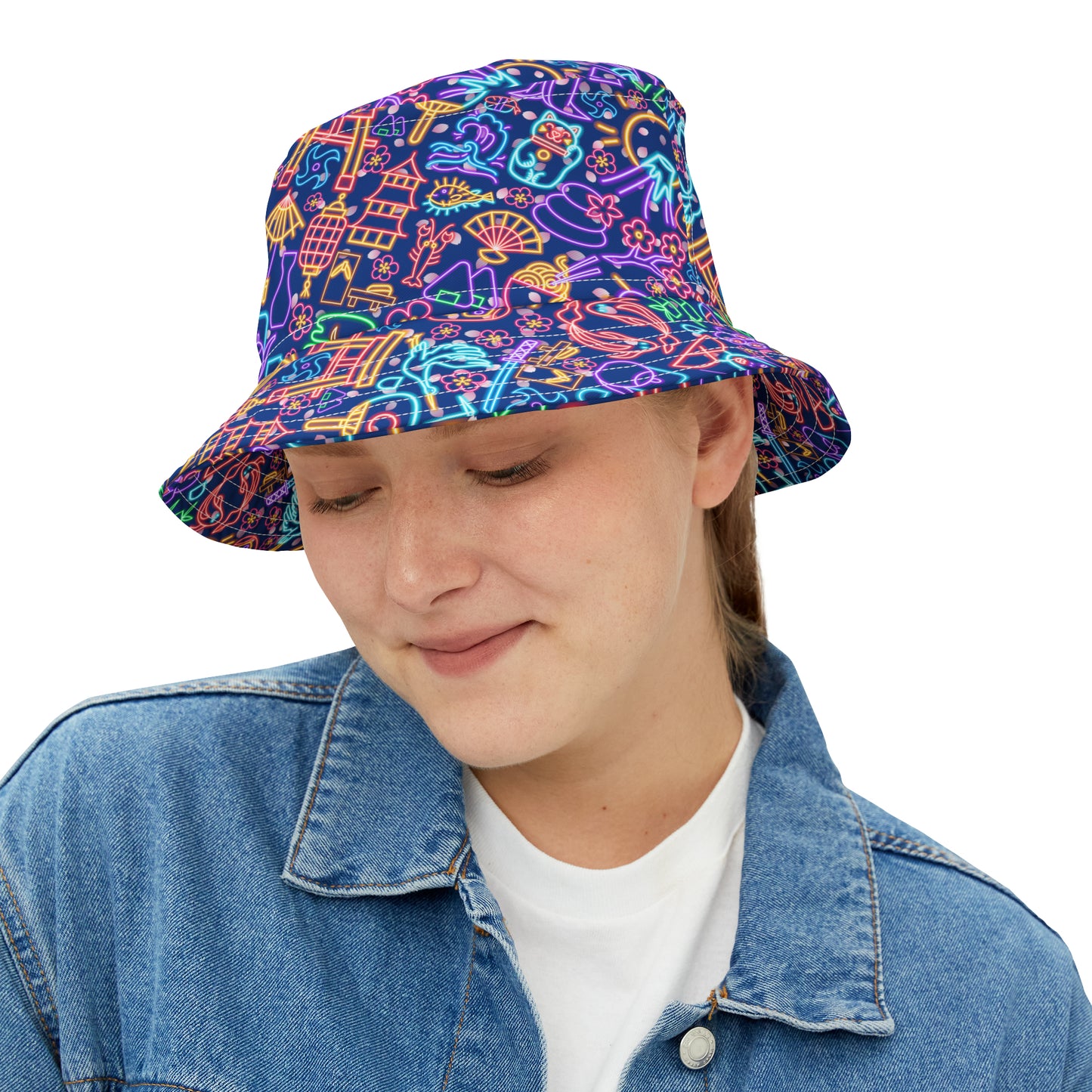 Neon Japan Bucket Hat Purple