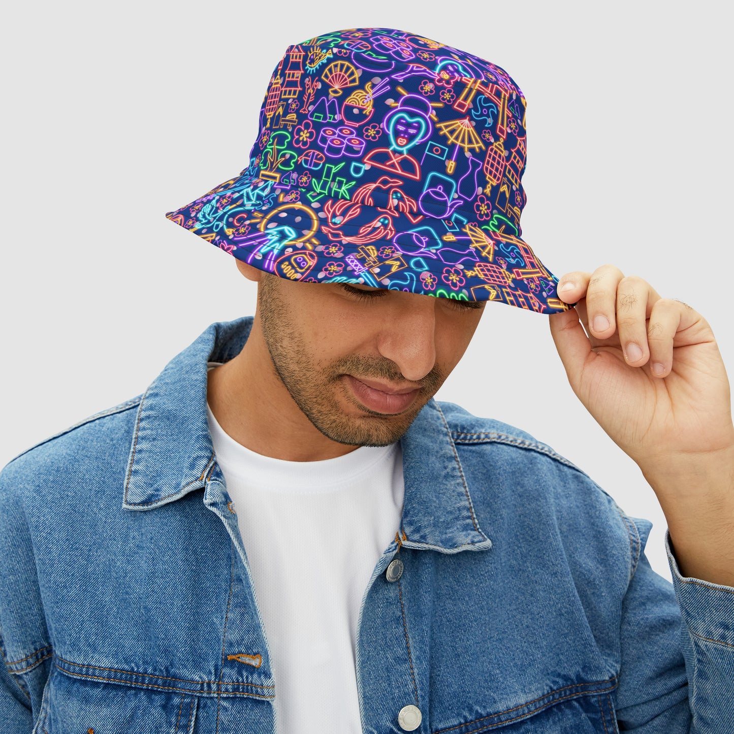 Neon Japan Bucket Hat Purple