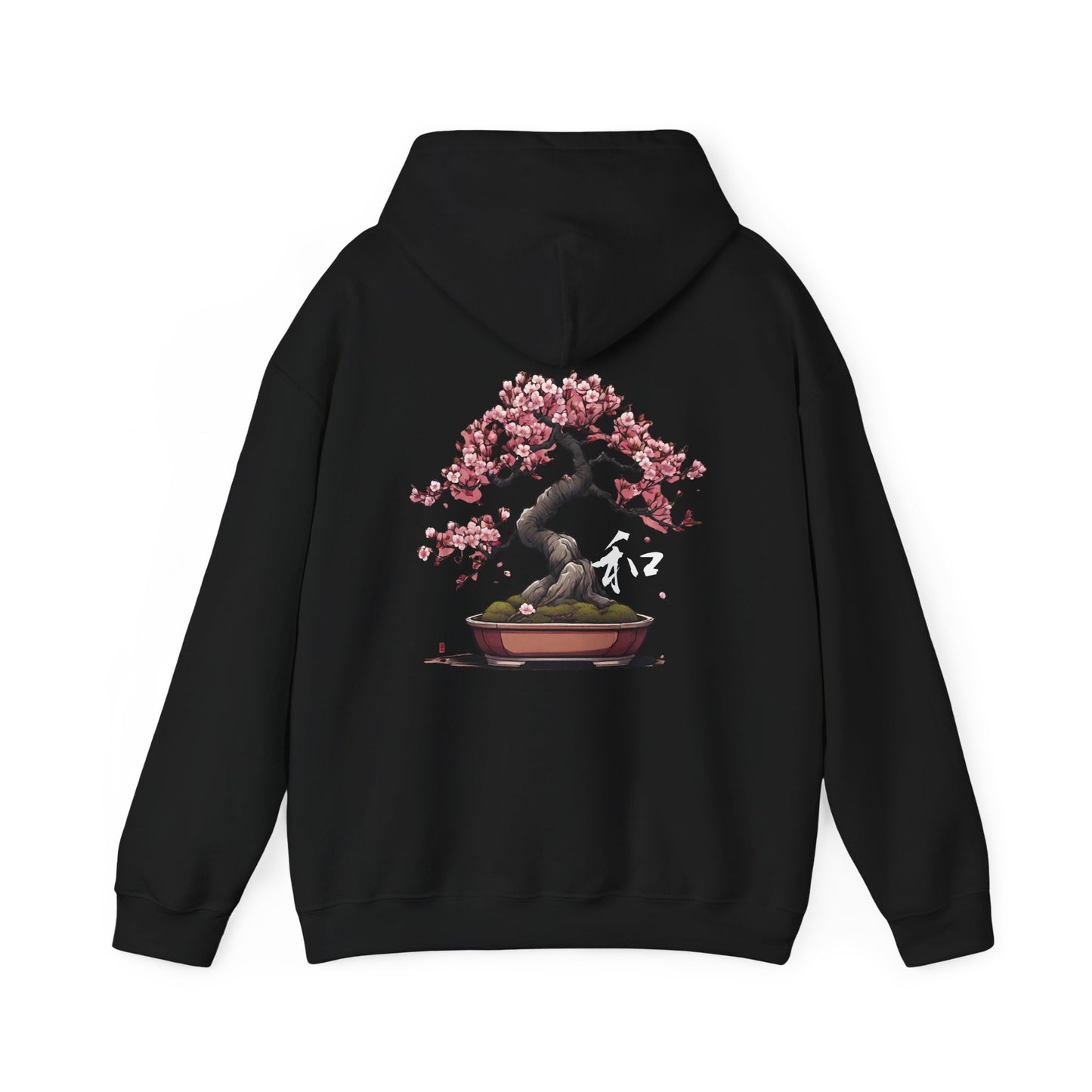 Sakura Bonsai Tree Hoodie - Japanese Art Hoodie with Cherry Blossom Design