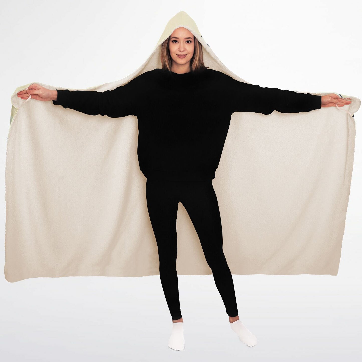 Hooded Blanket Micro Fleece - AOP