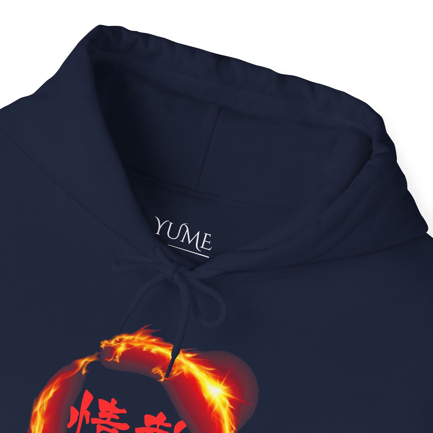 Fueled by "Passion" Hoodie - Dragon Flame Kanji Design