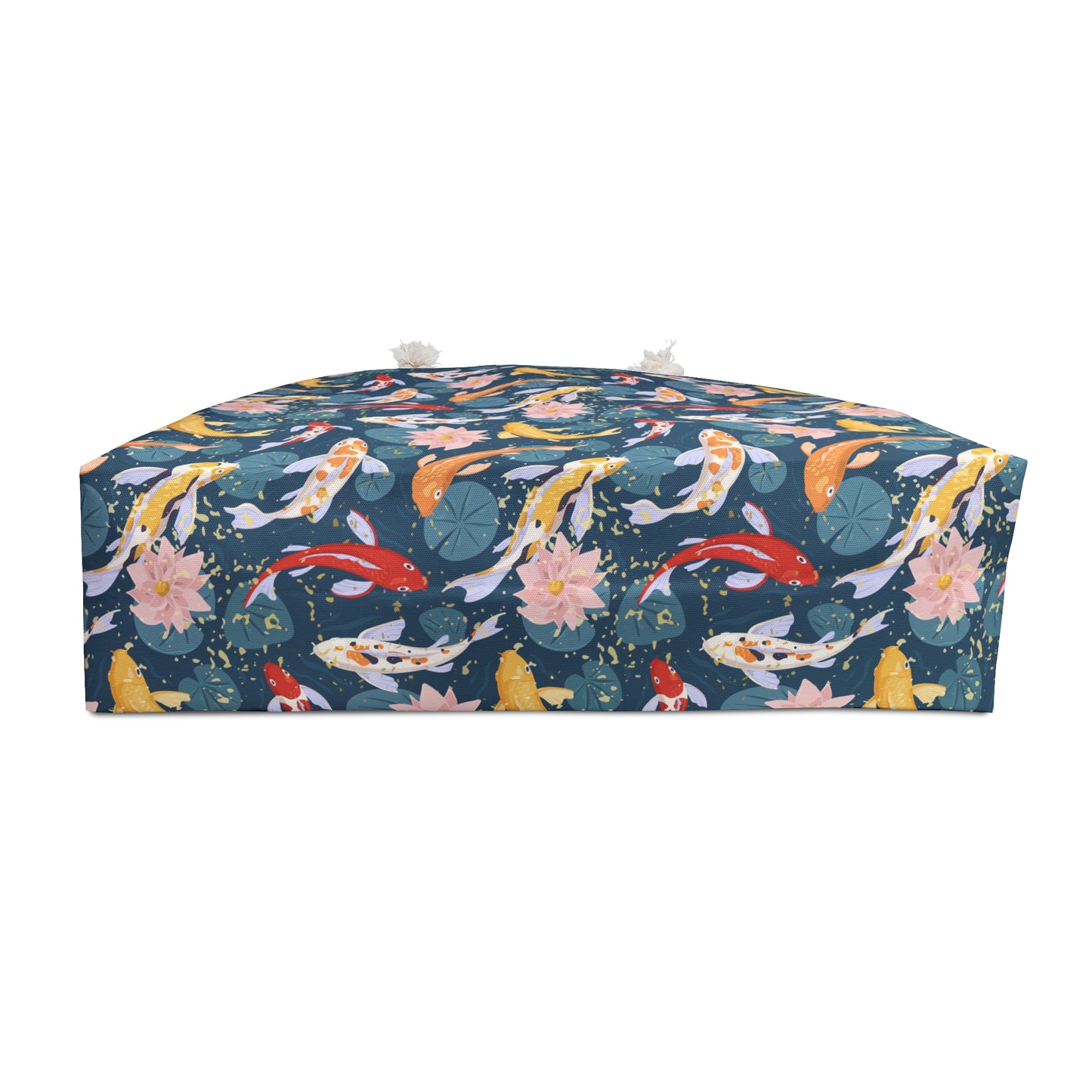 Japanese Koi Fish & Flower with gold flakes - Weekender Bag