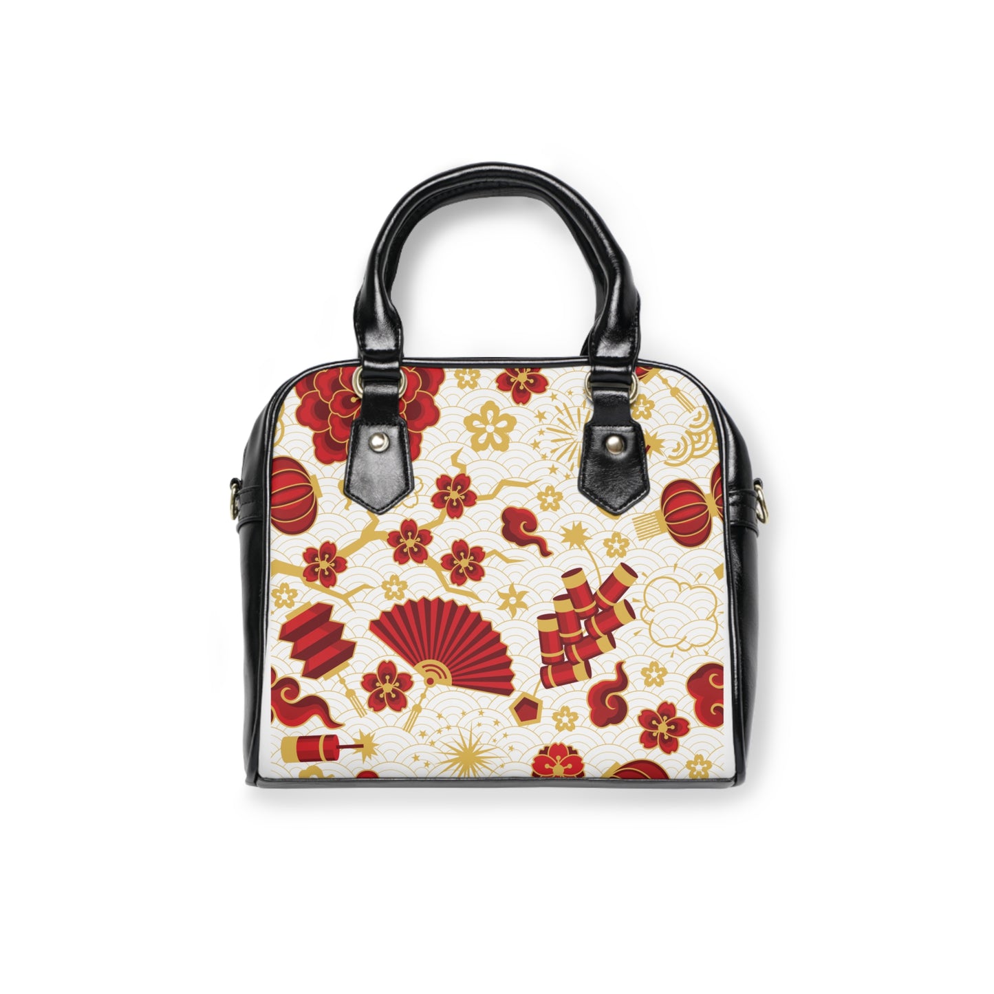 Carry the Beauty of Japan - Flower Fan Shoulder Handbag