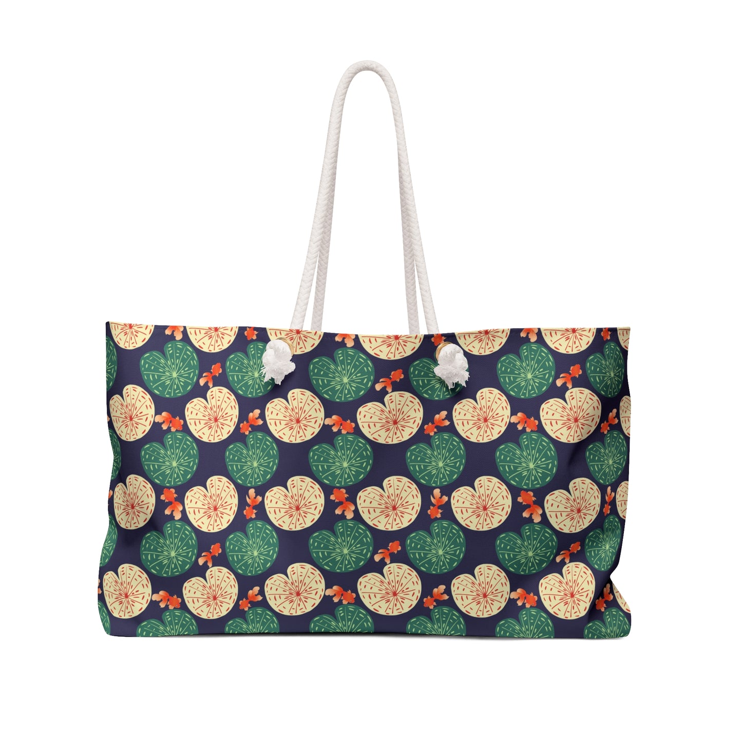 Japanese Goldfish with Lotus Leaf - Weekender Bag