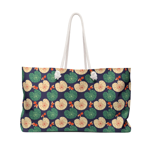 Japanese Goldfish with Lotus Leaf - Weekender Bag
