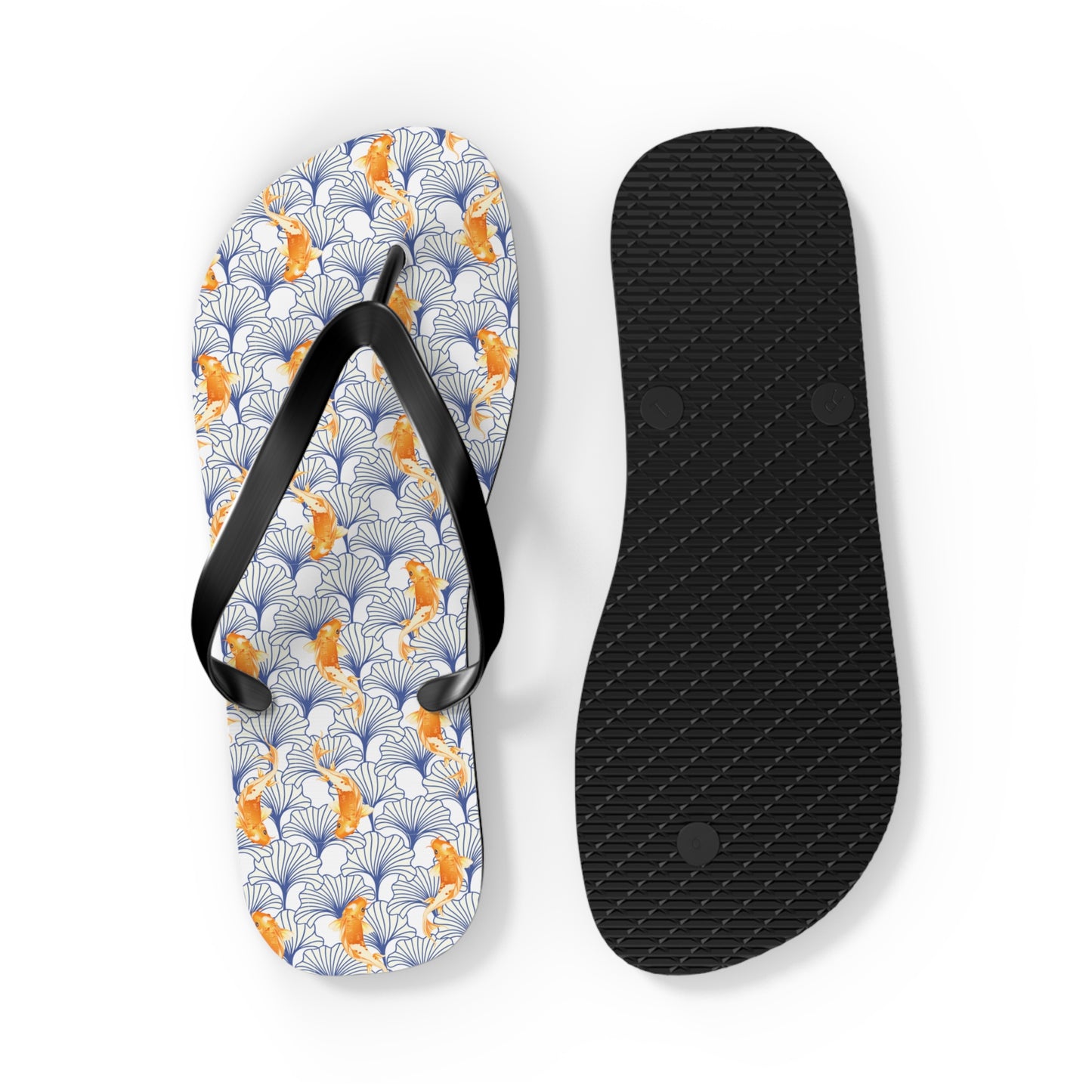Japanese Orange Koi Fish - Flip Flops
