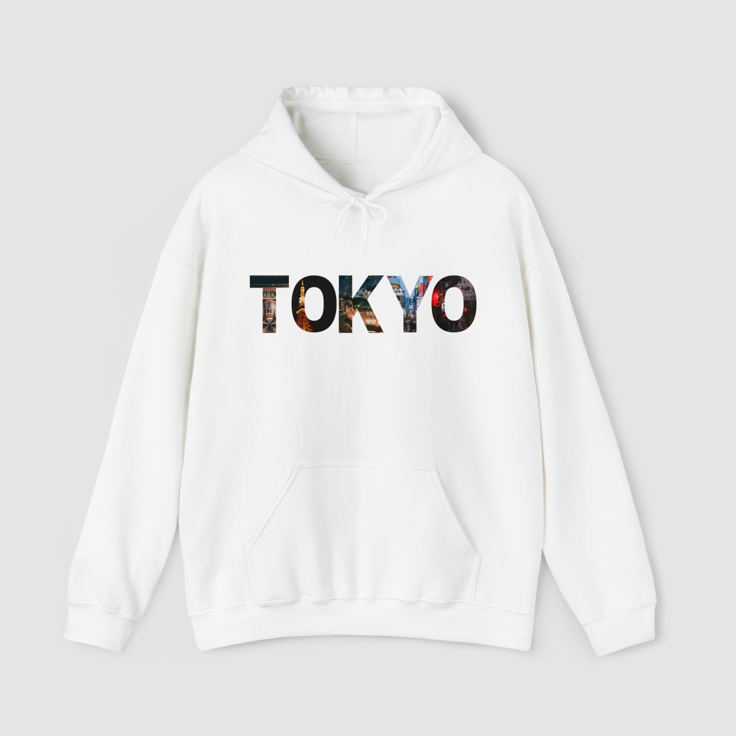 Tokyo Night Vista Typography Hoodie