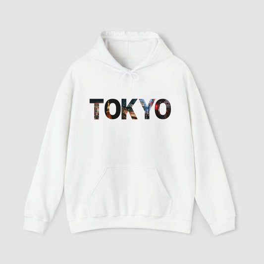 Tokyo Night Vista Typography Hoodie