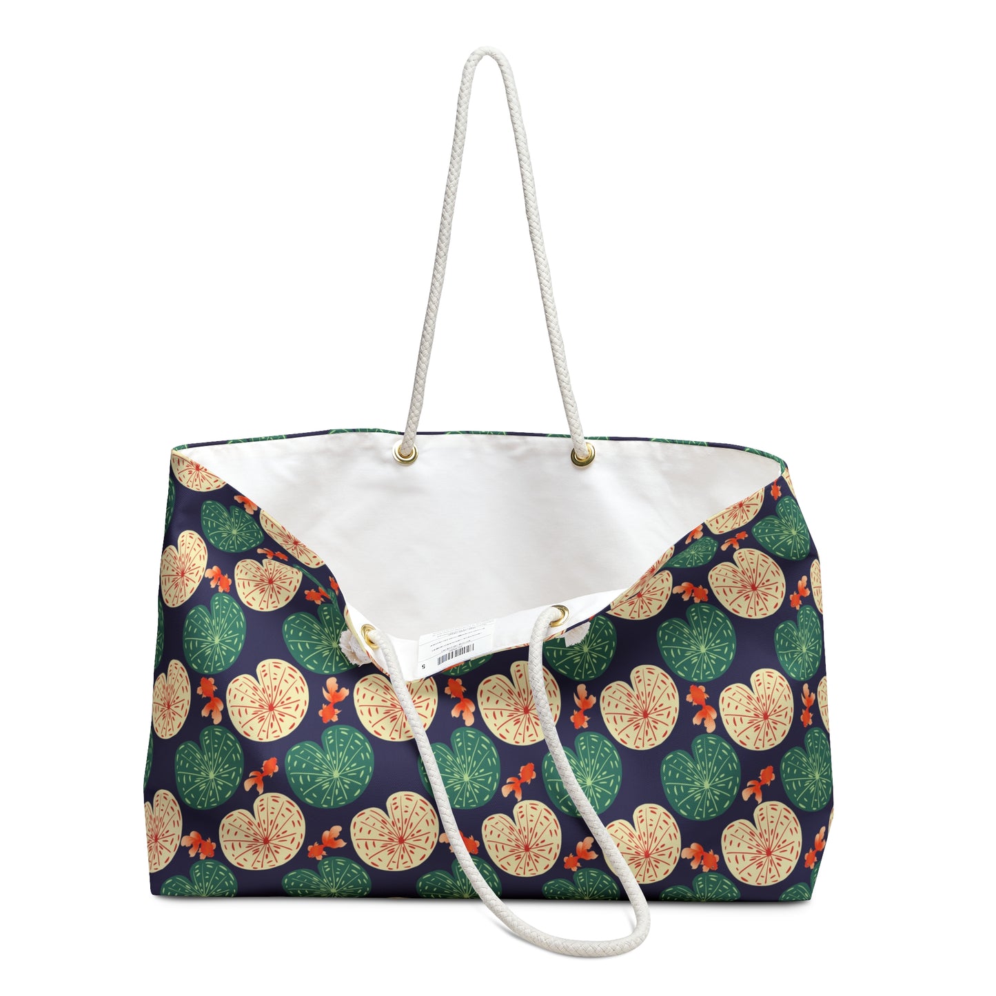 Japanese Goldfish with Lotus Leaf - Weekender Bag