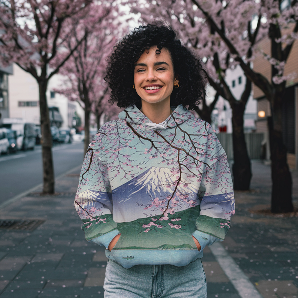 Kawase Hasui ”Nishiizu” Hoodie