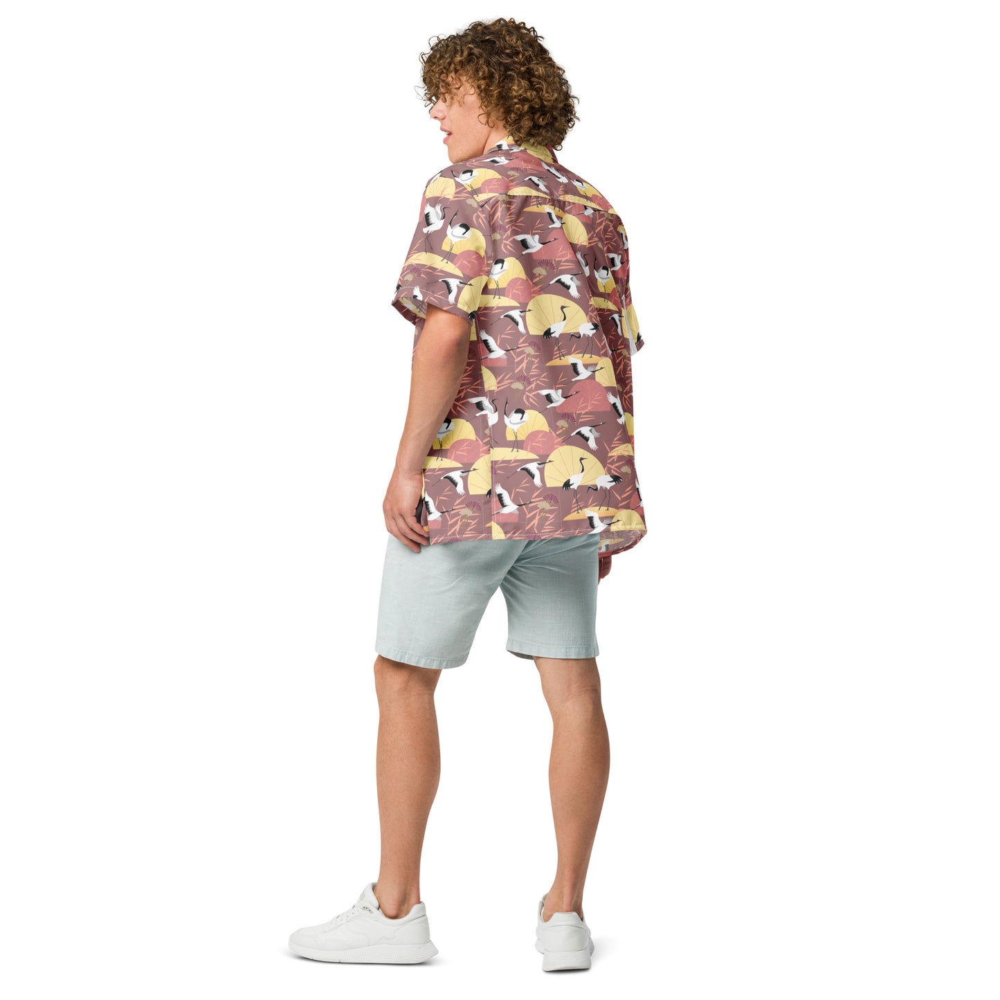 Wear the Beauty of Japan - Crane Unisex Button Shirt