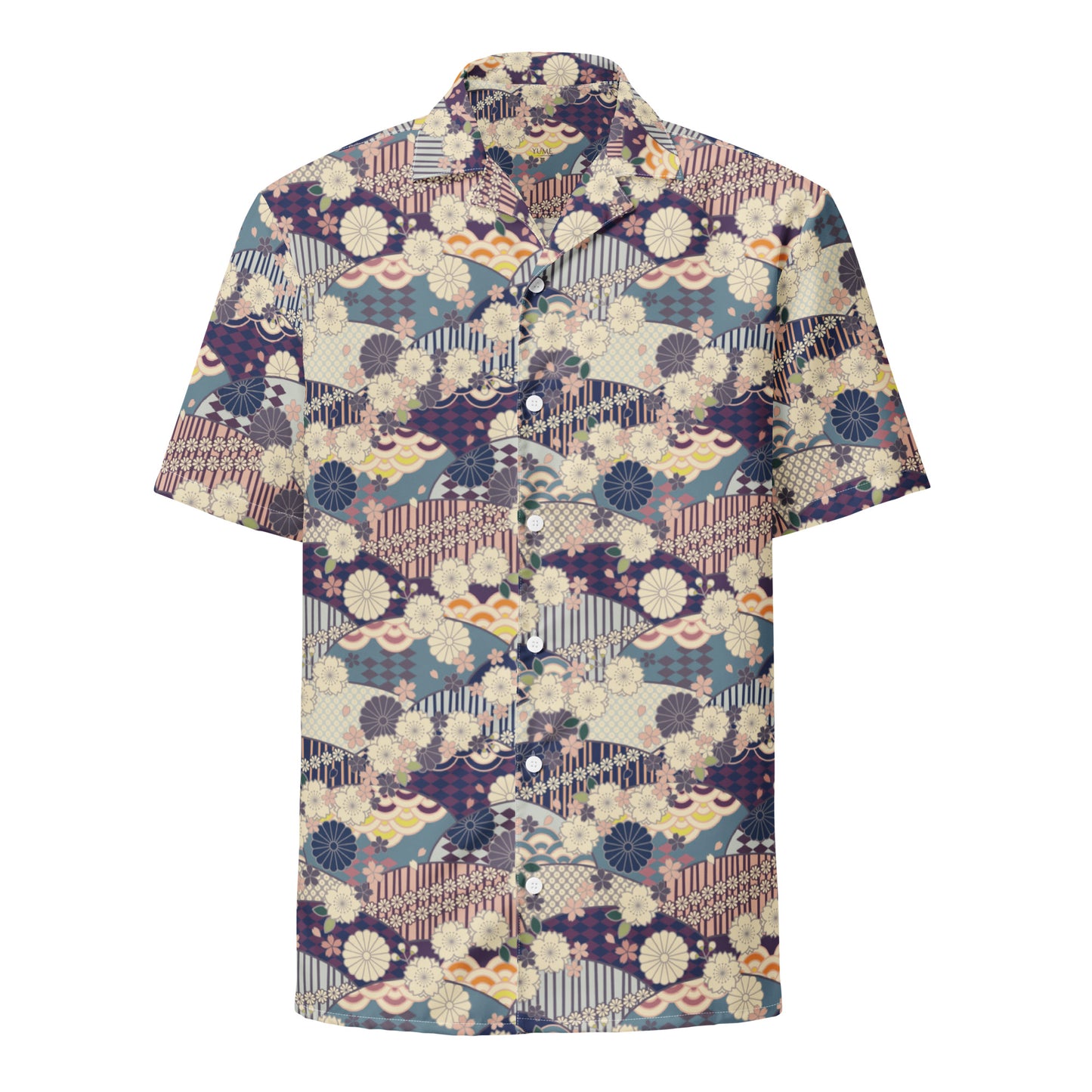 Wear the Beauty of Japan - Purple Unisex Button Shirt