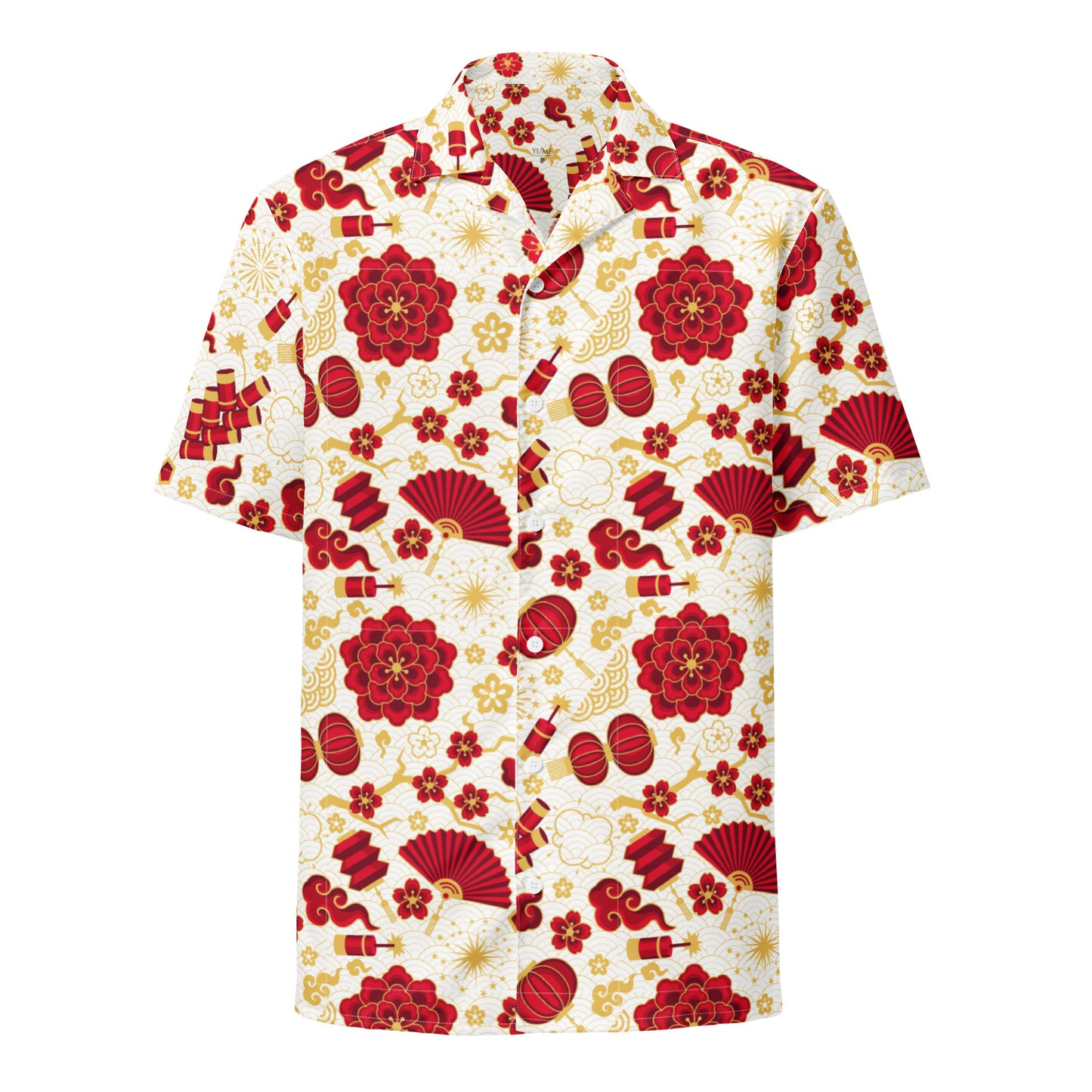 Wear the Beauty of Japan - Flower Fan Unisex Button Shirt