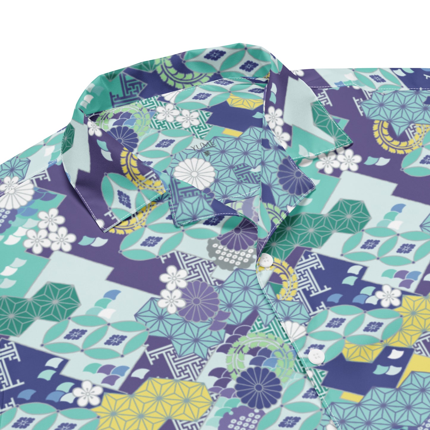 Wear the Beauty of Japan - Blue Unisex Button Shirt