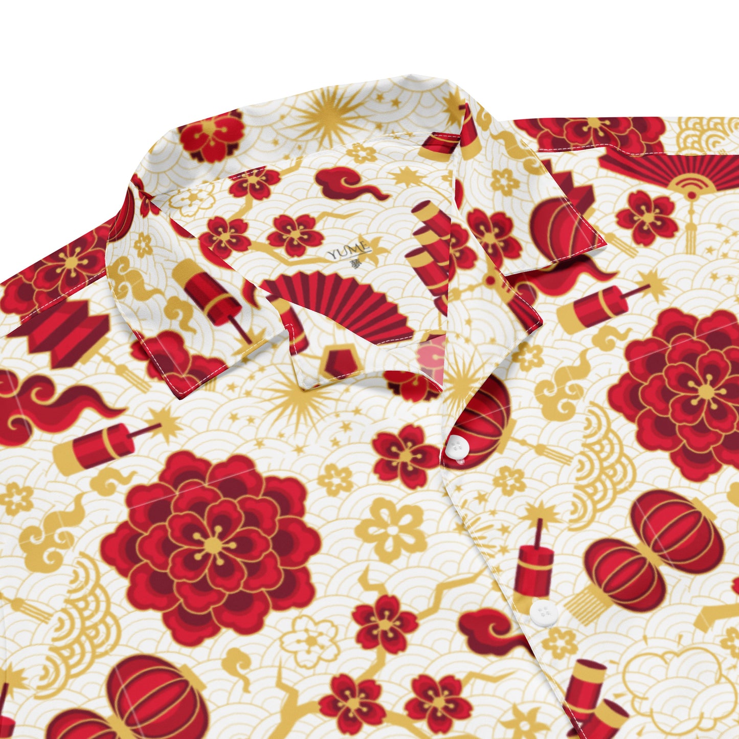 Wear the Beauty of Japan - Flower Fan Unisex Button Shirt