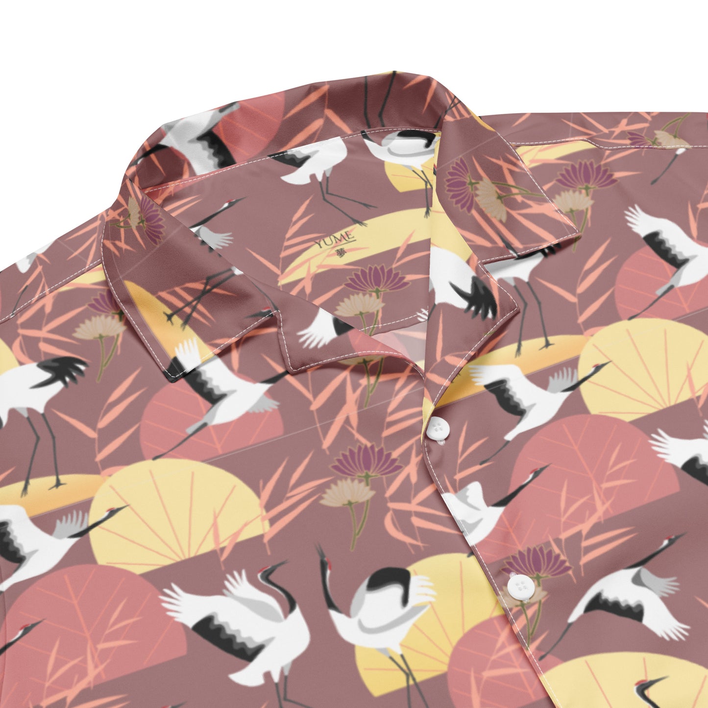 Wear the Beauty of Japan - Crane Unisex Button Shirt