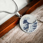 "The Great Wave off Kanagawa" Personalized Ukiyo-e Necklace