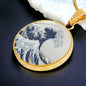 "The Great Wave off Kanagawa" Personalized Ukiyo-e Necklace