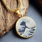 "The Great Wave off Kanagawa" Personalized Ukiyo-e Necklace