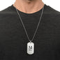 Dog Tag Initial Necklace with Custom Name in Japanese Katakana