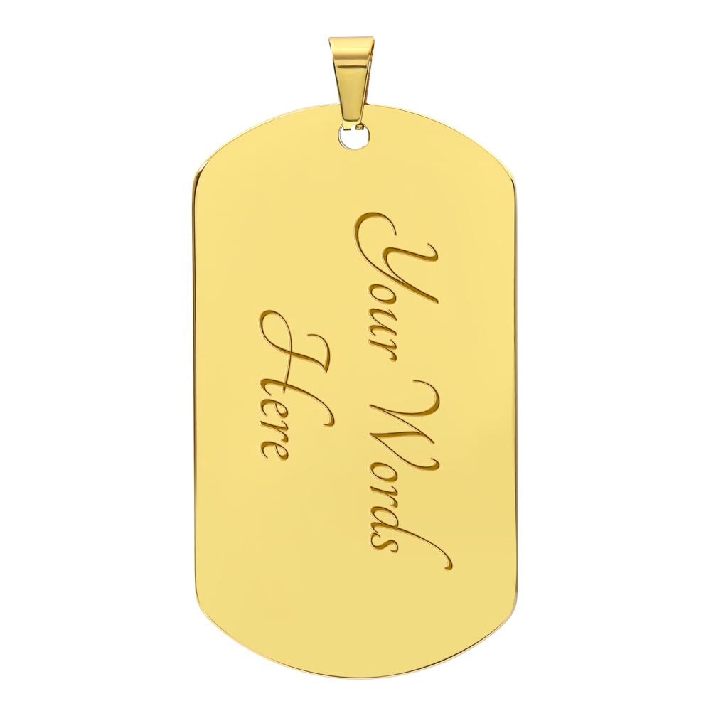 Dragon -Japanese Kanji Dog Tag Necklace