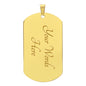 Dog Tag Initial Necklace with Custom Name in Japanese Katakana