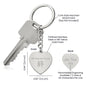 Connection - Heart Shaped Japanese Kanji Keychain