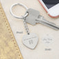 Connection - Heart Shaped Japanese Kanji Keychain