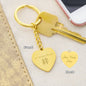 Connection - Heart Shaped Japanese Kanji Keychain