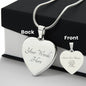 LOVE - Heart Shaped Japanese Kanji Necklace